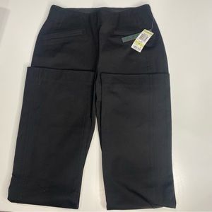 INC Regular Fit Flare Leg Full Length Dress Pants w Elastic Waist- Black - NEW